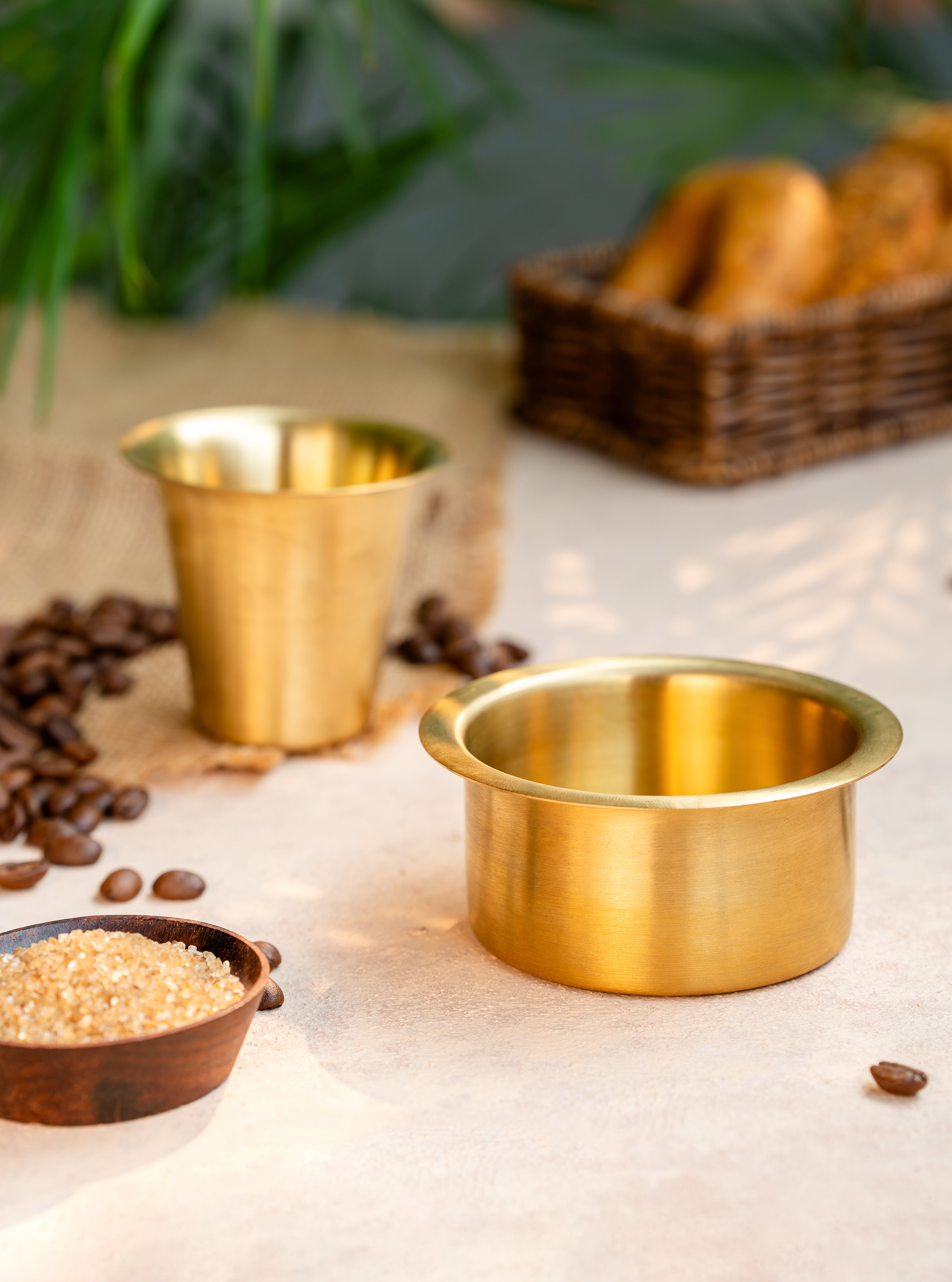 Brass Filter Coffee Set