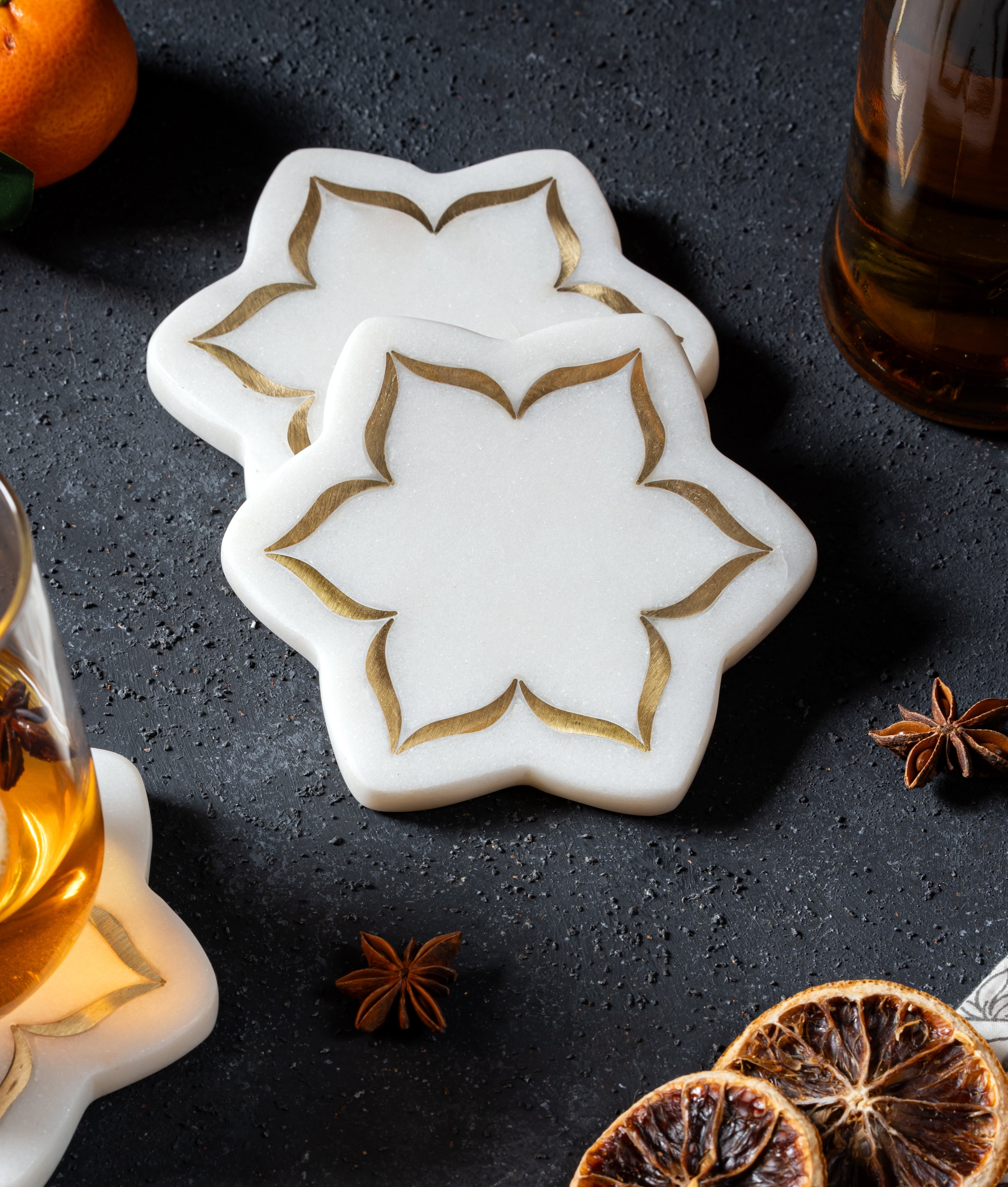 Lotus Coasters (Set of 4)