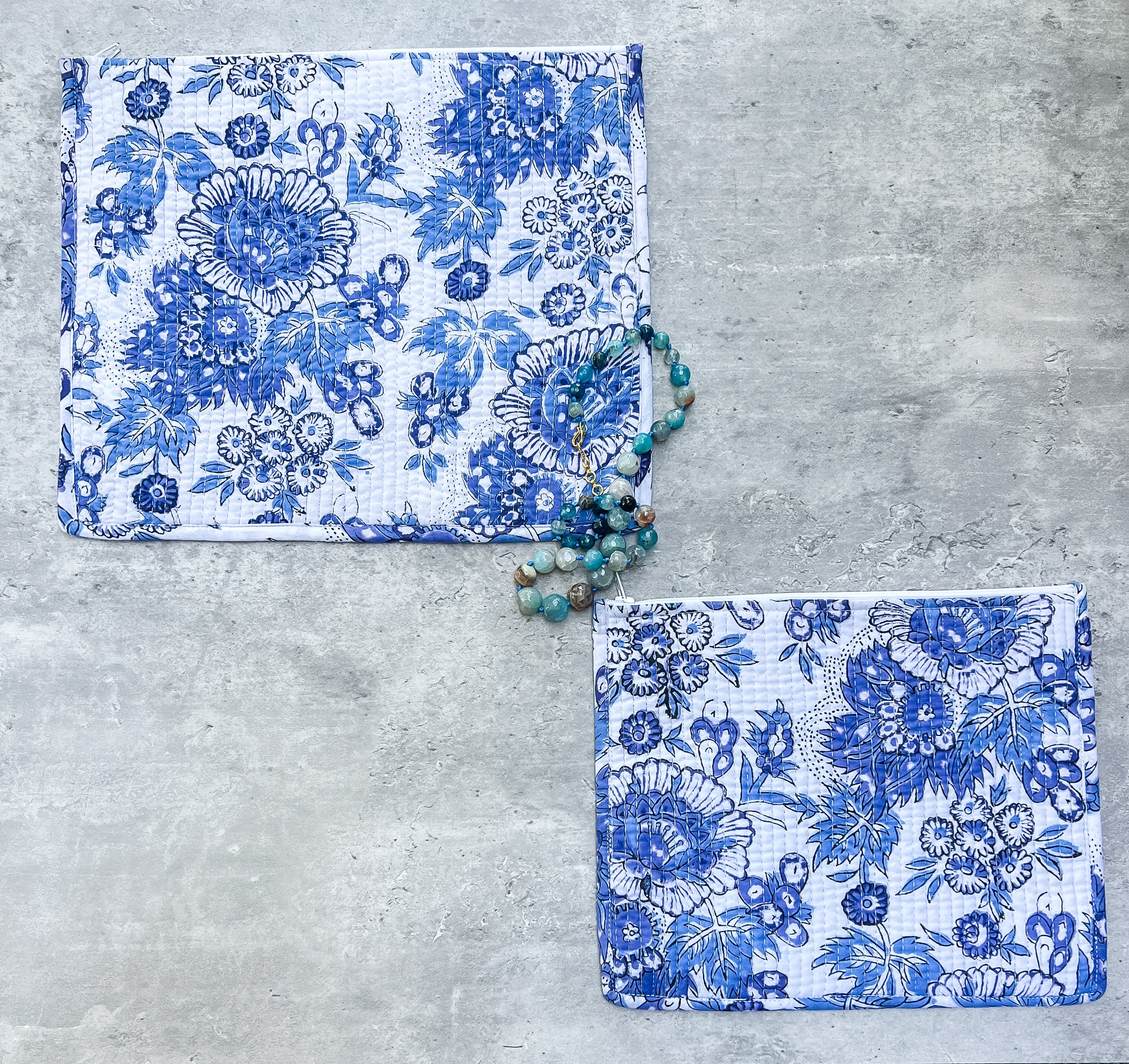 Maliha Blockprinted Pouches